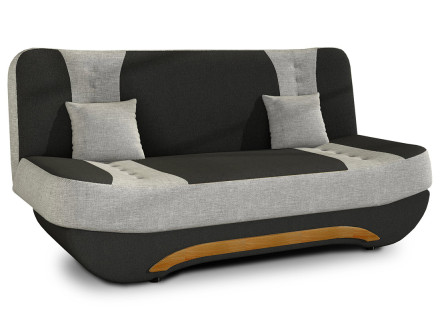 Canapé convertible clic-clac 3 places en tissu Nelson