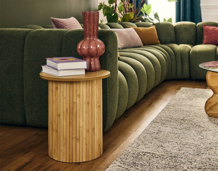 Bout de canapé bambou 40x45...