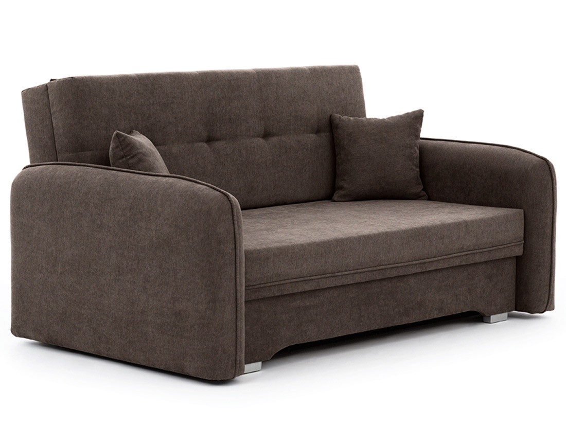 Canapé droit 3 places convertible avec coffre en velours Michelle