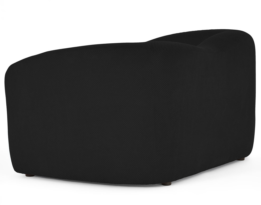 Canapé droit 2 places en velours texturé Charles Canapé droit 2 places en velours texturé Charles