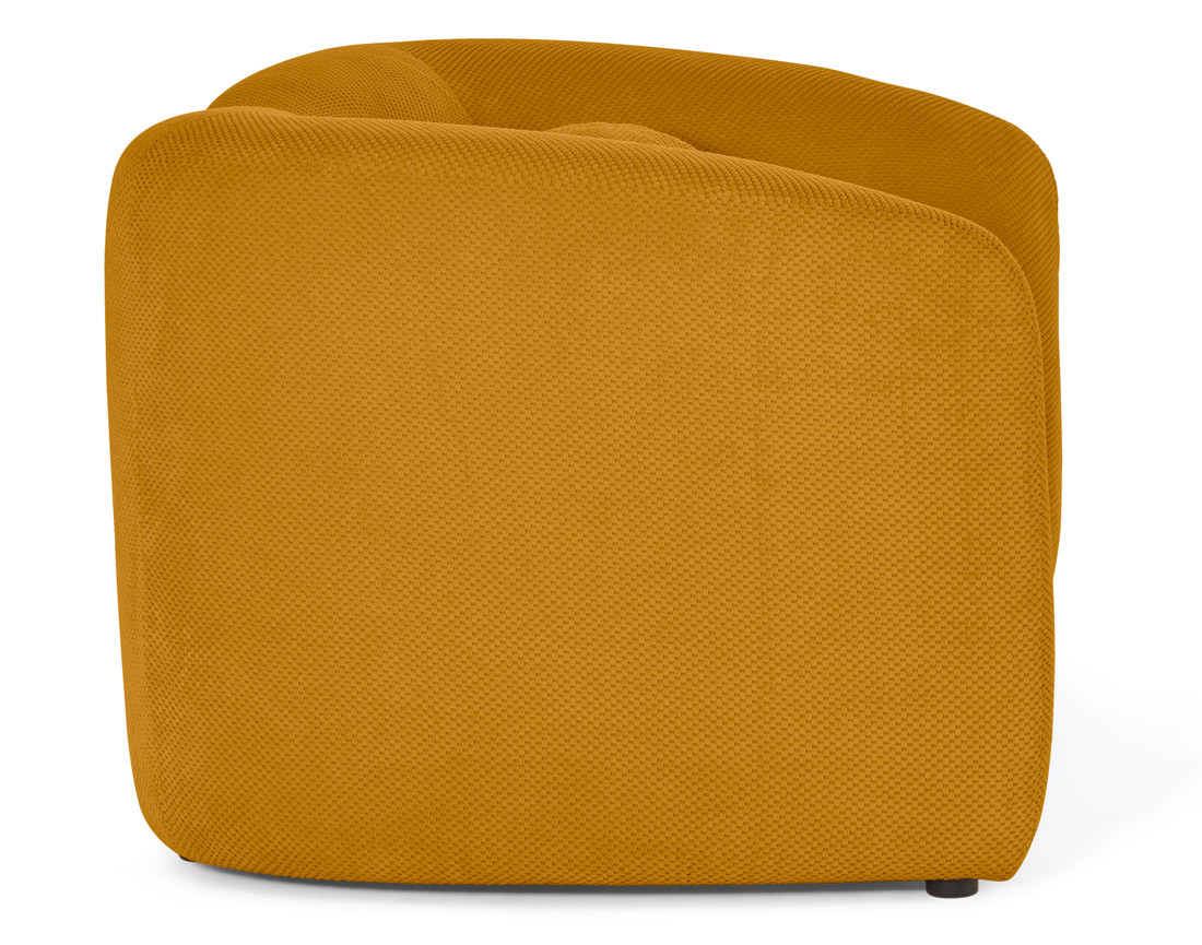 Canapé droit 2 places en velours texturé Charles