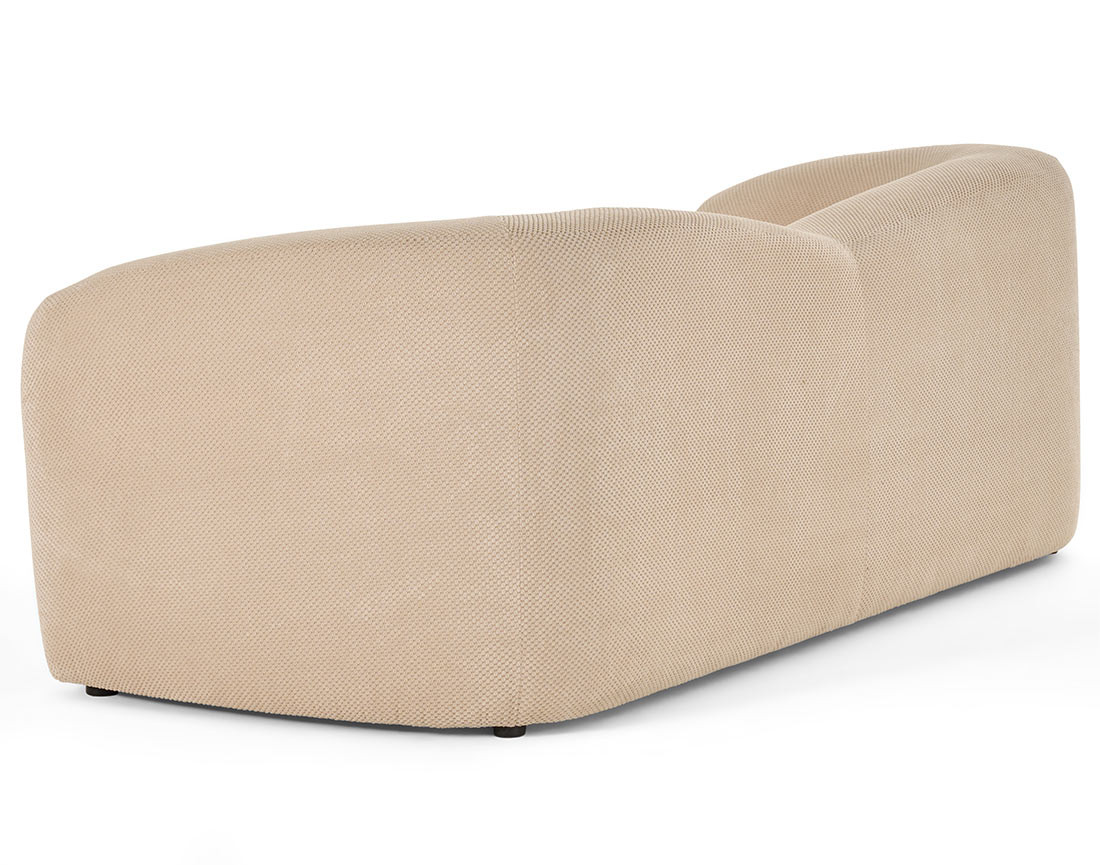 Canapé droit 3 places en velours texturé Charles Canapé droit 3 places en velours texturé Charles