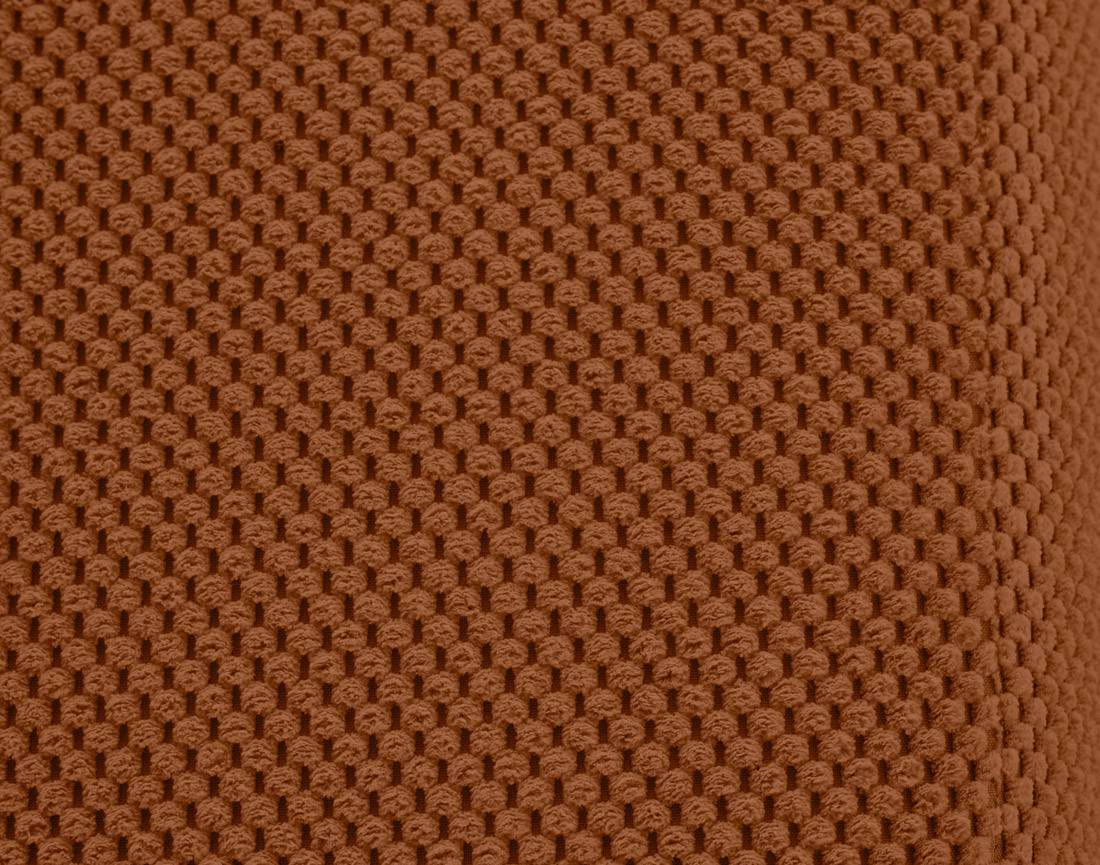 Canapé droit 2 places en velours texturé Charles