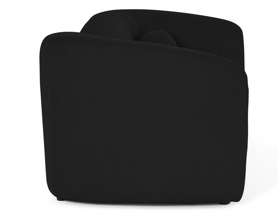 Canapé droit 4 places en velours texturé Charles Canapé droit 4 places en velours texturé Charles