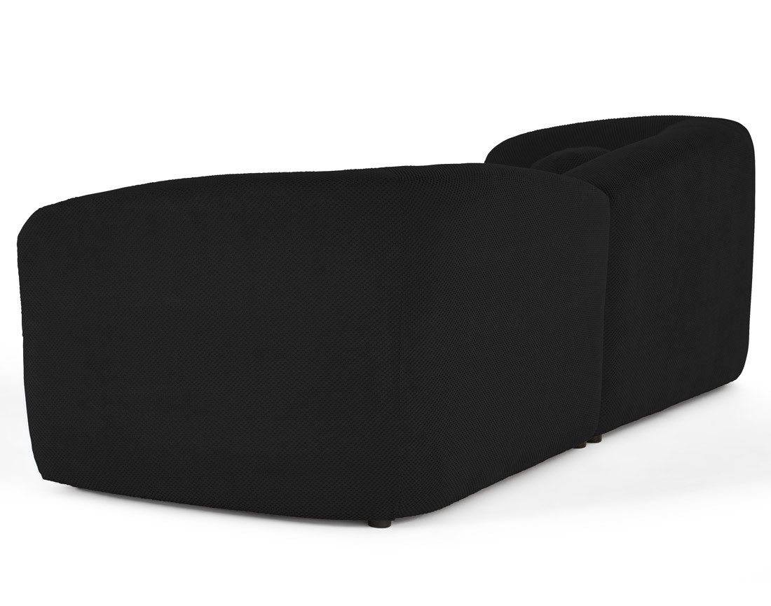 Canapé d'angle gauche 4 places en velours texturé Charles Canapé d'angle gauche 4 places en velours texturé Charles