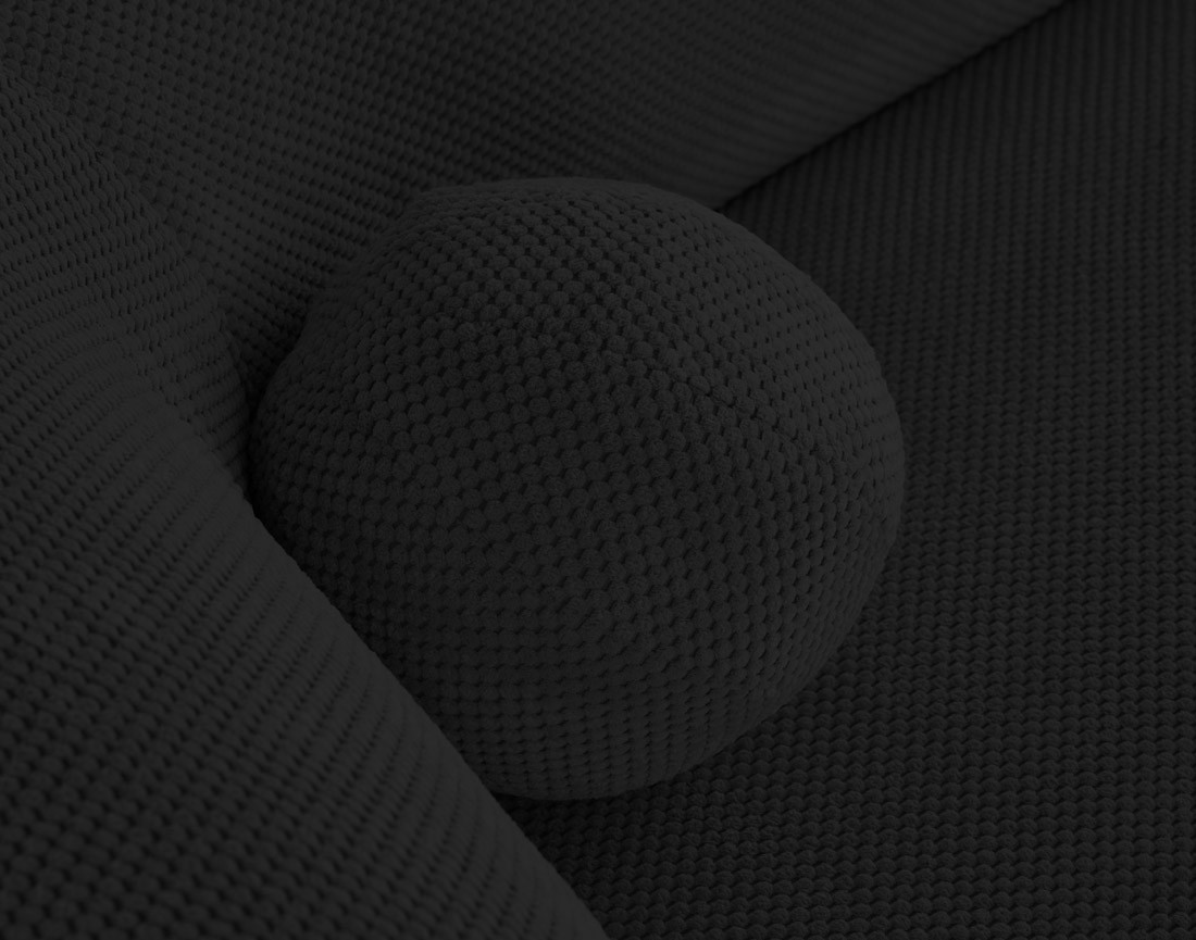 Canapé d'angle gauche 4 places en velours texturé Charles Canapé d'angle gauche 4 places en velours texturé Charles