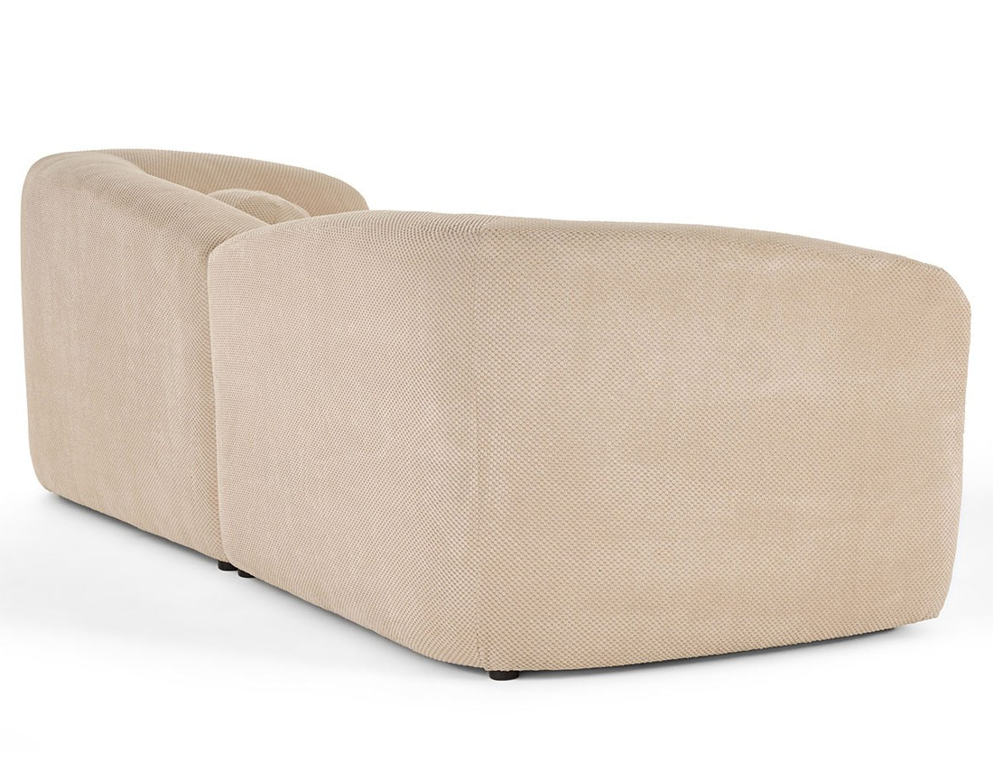 Canapé d'angle droit 4 places en velours texturé Charles Canapé d'angle droit 4 places en velours texturé Charles