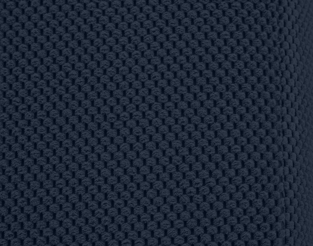 Canapé droit 4 places avec double méridienne en velours texturé Charles