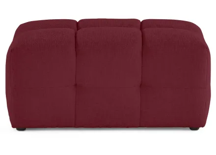 Pouf en tissu texturé Suzano