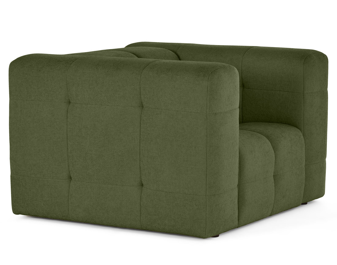 Fauteuil en tissu texturé Suzano
