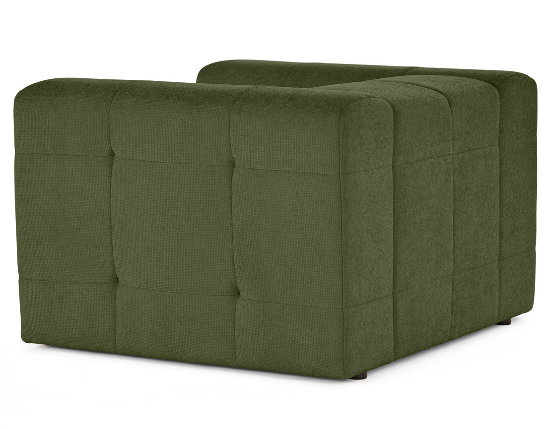 Fauteuil en tissu texturé Suzano
