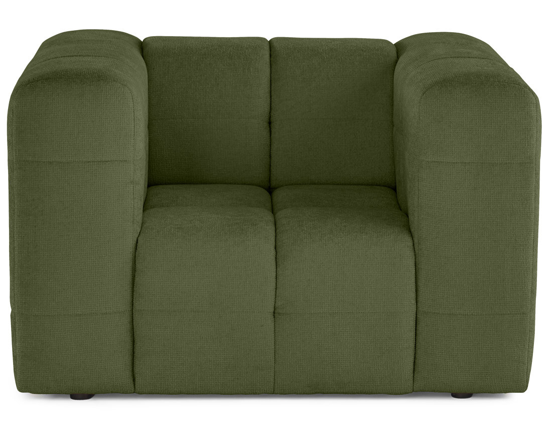 Fauteuil en tissu texturé Suzano