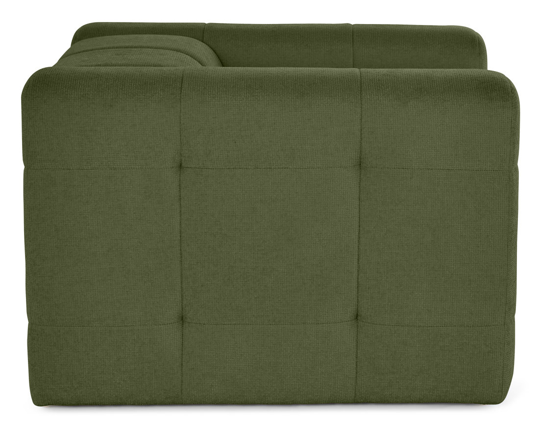 Fauteuil en tissu texturé Suzano