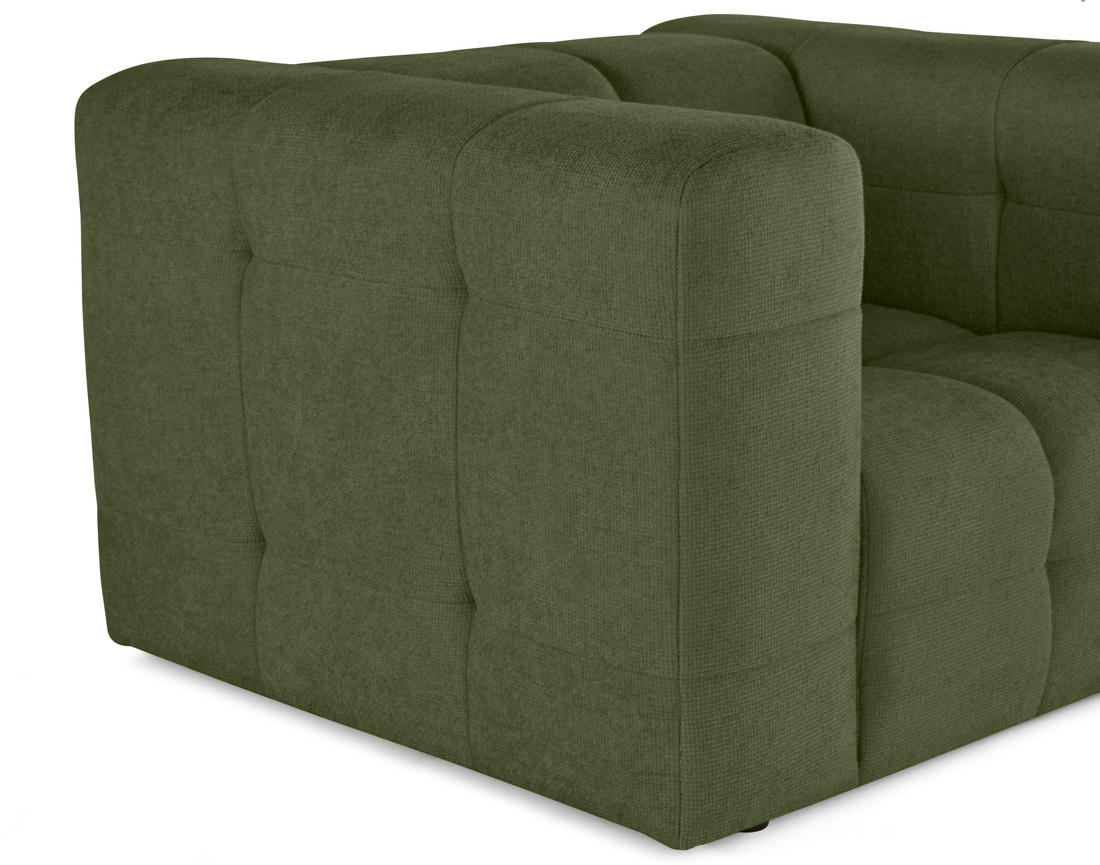 Fauteuil en tissu texturé Suzano