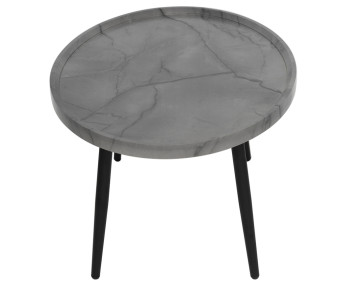 Table basse effet marbre 80 cm Helsinki