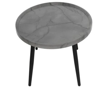 Table basse effet marbre 80 cm Helsinki