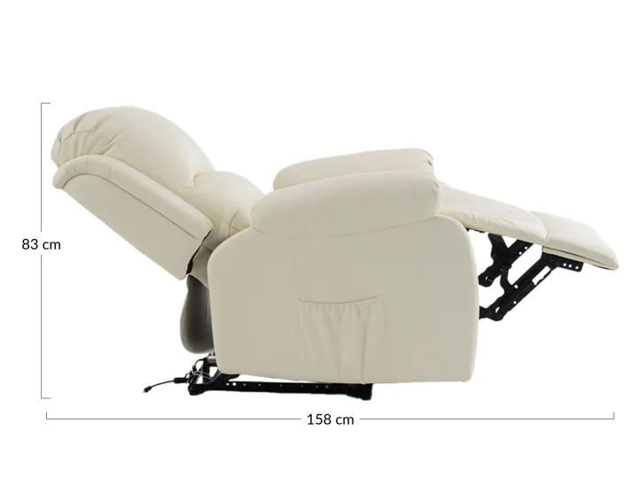 Fauteuil relax en cuir vegan Armand