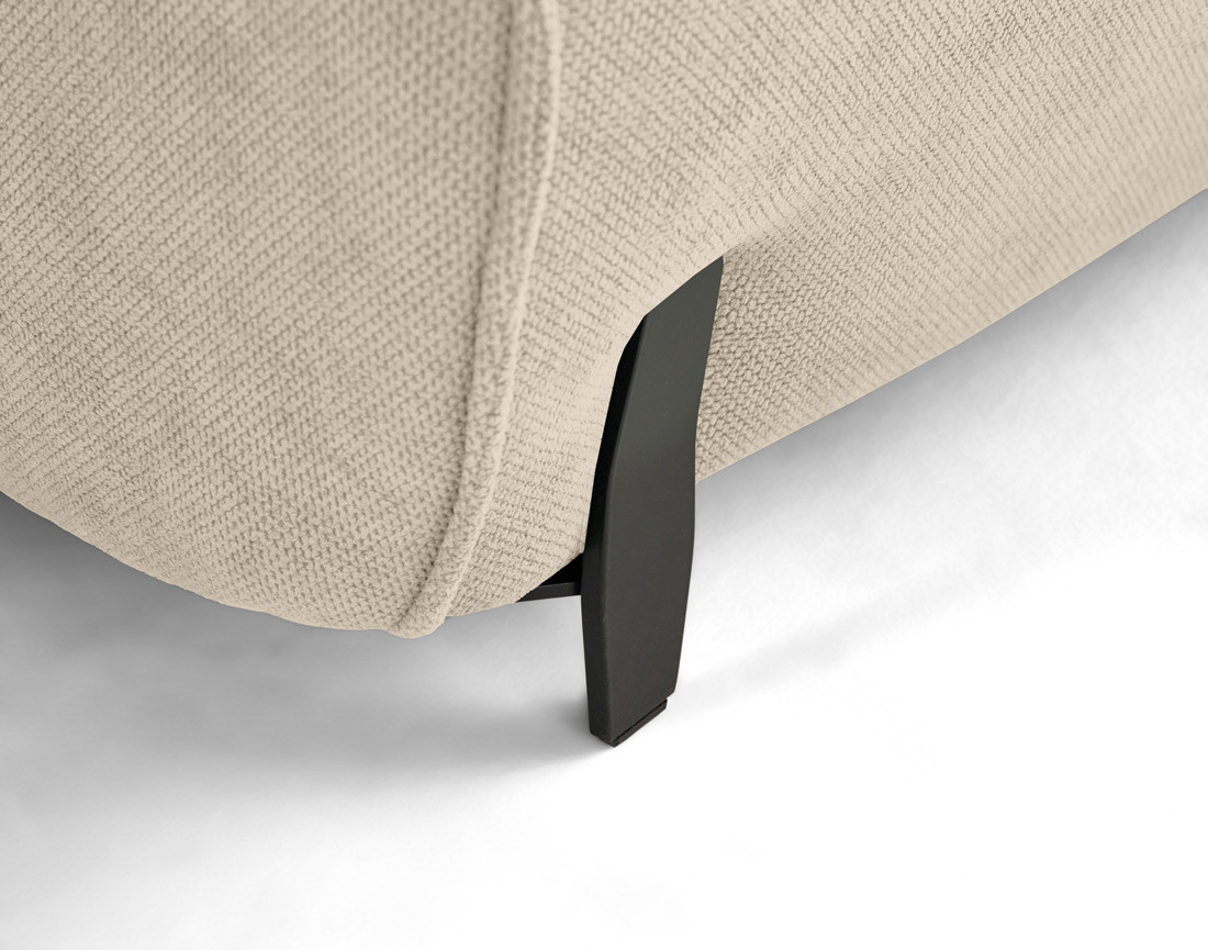 Canapé d'angle droit 4 places convertible avec coffre en tissu Gianni Canapé d'angle droit 4 places convertible avec coffre en tissu Gianni