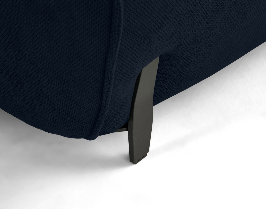 Canapé d'angle droit 4 places convertible avec coffre en tissu Gianni