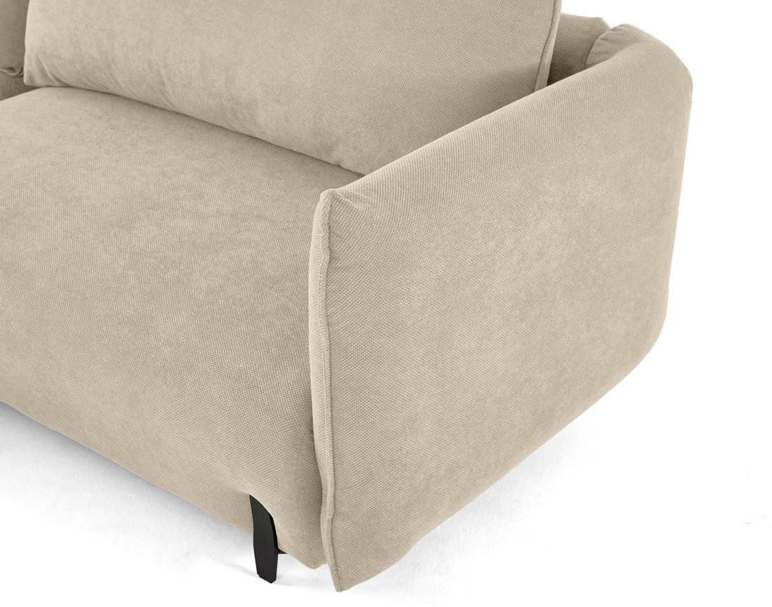 Canapé d'angle gauche 4 places convertible avec coffre en tissu Gianni Canapé d'angle gauche 4 places convertible avec coffre en tissu Gianni