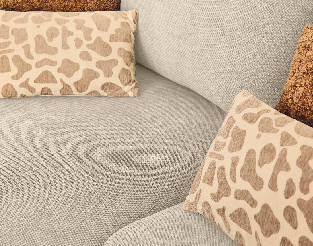 Canapé d'angle gauche 4 places convertible avec coffre en tissu Gianni Canapé d'angle gauche 4 places convertible avec coffre en tissu Gianni