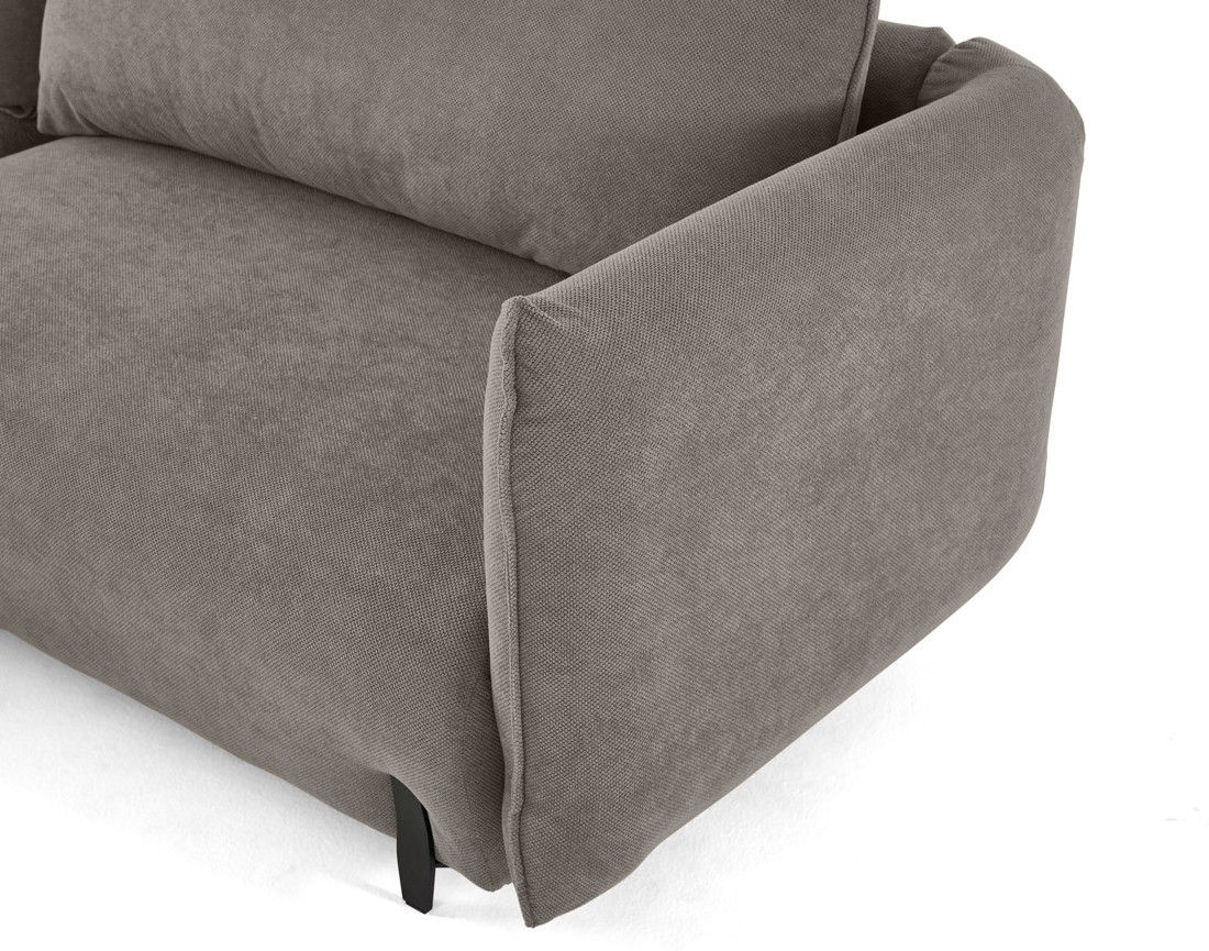 Canapé d'angle gauche 4 places convertible avec coffre en tissu Gianni Canapé d'angle gauche 4 places convertible avec coffre en tissu Gianni