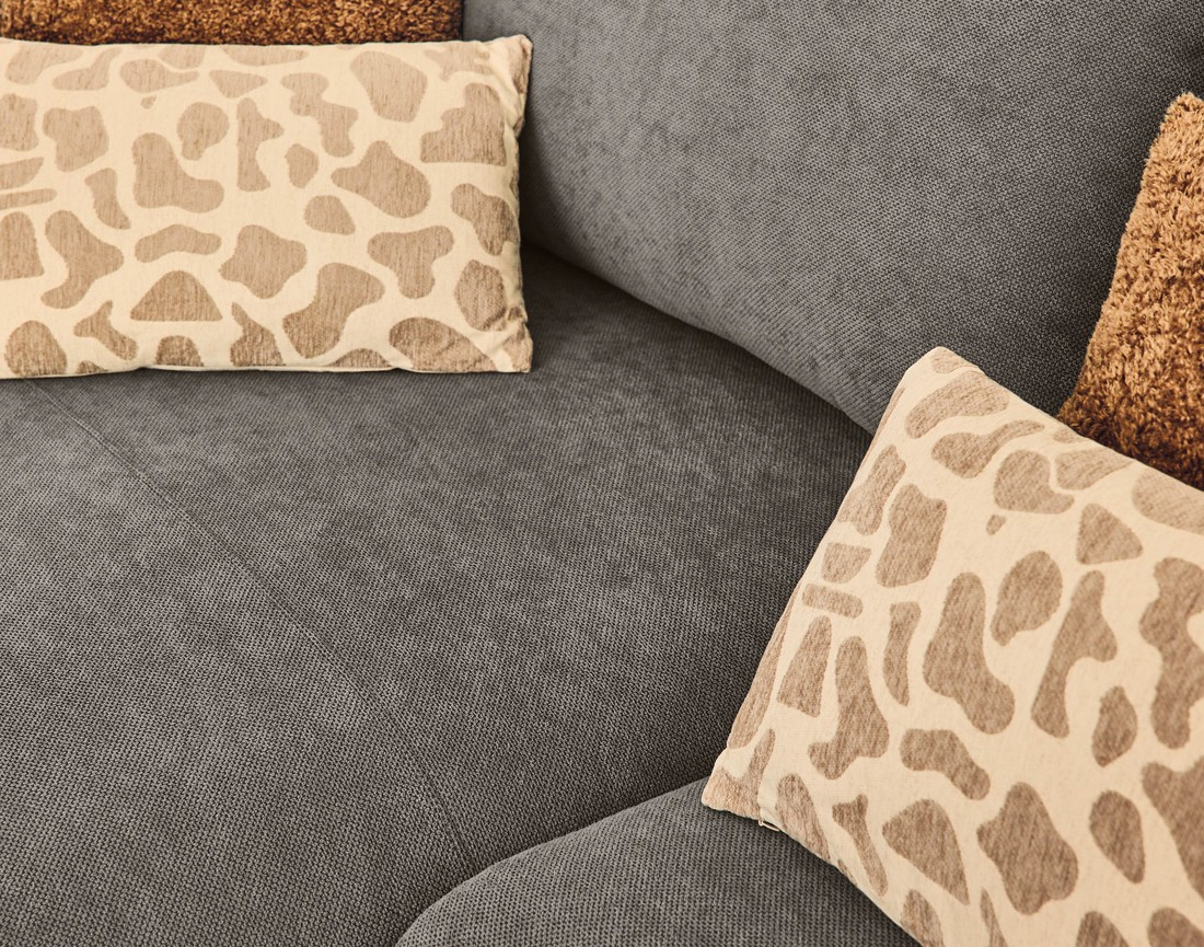 Canapé d'angle gauche 4 places convertible avec coffre en tissu Gianni Canapé d'angle gauche 4 places convertible avec coffre en tissu Gianni