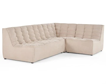 Canapé modulable d'angle réversible 4 places Ellie - Best Mobilier