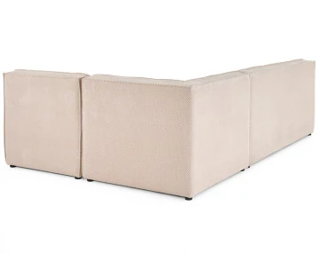 Canapé modulable d'angle réversible 4 places Ellie - Best Mobilier