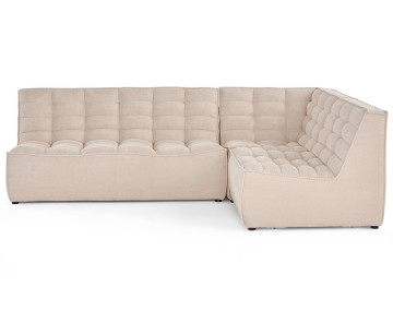 Canapé modulable d'angle réversible 4 places Ellie - Best Mobilier