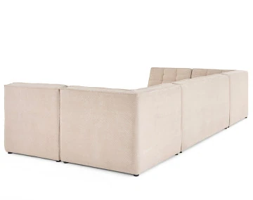 Canapé modulable panoramique 7 places Ellie - Best Mobilier