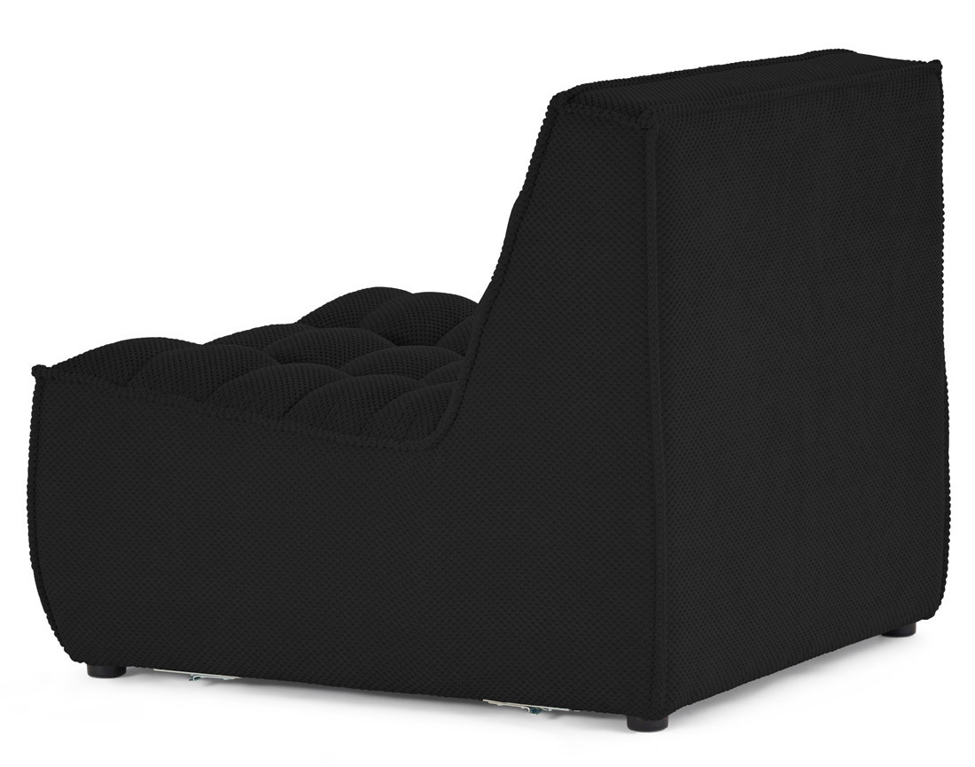 Module d'assise sans accoudoirs en velours texturé Ellie Module d'assise sans accoudoirs en velours texturé Ellie