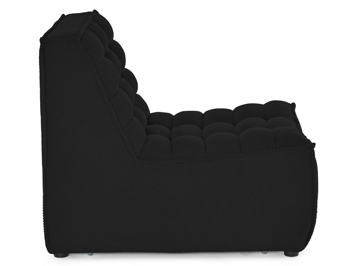 Module d'assise sans accoudoirs en velours texturé Ellie Module d'assise sans accoudoirs en velours texturé Ellie