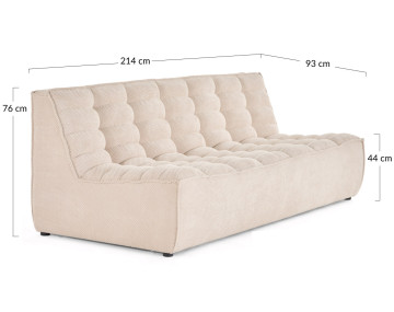 Module d'assise 3 places adapté aux animaux Ellie - Best Mobilier