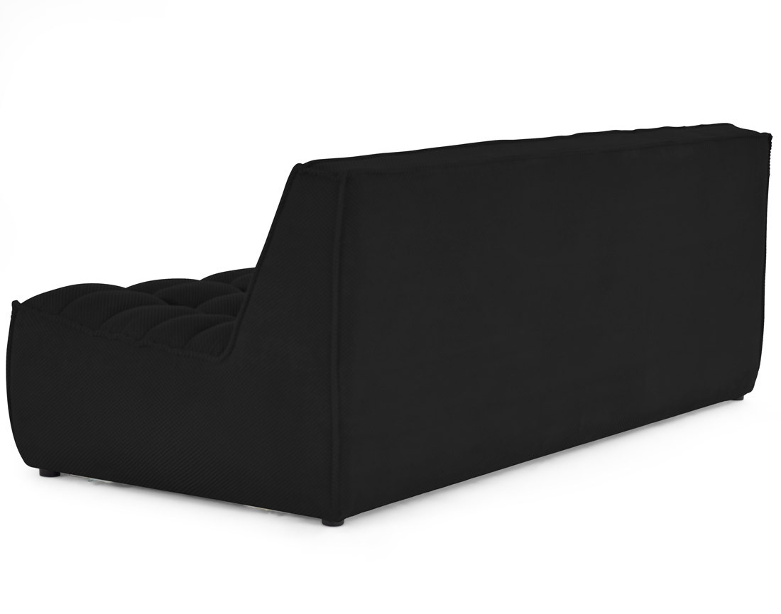 Module d'assise sans accoudoirs 3 places en velours texturé Ellie Module d'assise sans accoudoirs 3 places en velours texturé Ellie