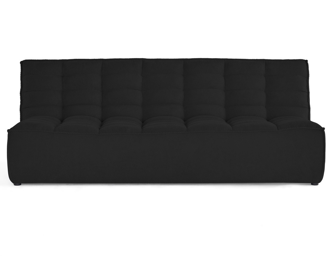 Module d'assise sans accoudoirs 3 places en velours texturé Ellie Module d'assise sans accoudoirs 3 places en velours texturé Ellie