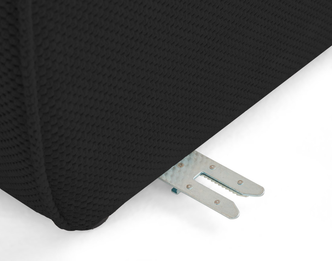 Module d'assise sans accoudoirs 3 places en velours texturé Ellie Module d'assise sans accoudoirs 3 places en velours texturé Ellie