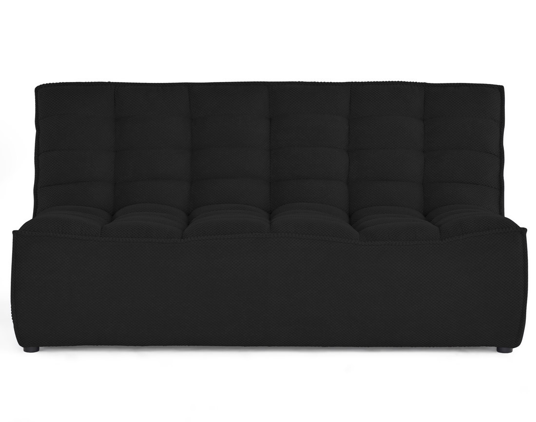 Module d'assise sans accoudoirs 2 places en velours texturé Ellie Module d'assise sans accoudoirs 2 places en velours texturé Ellie