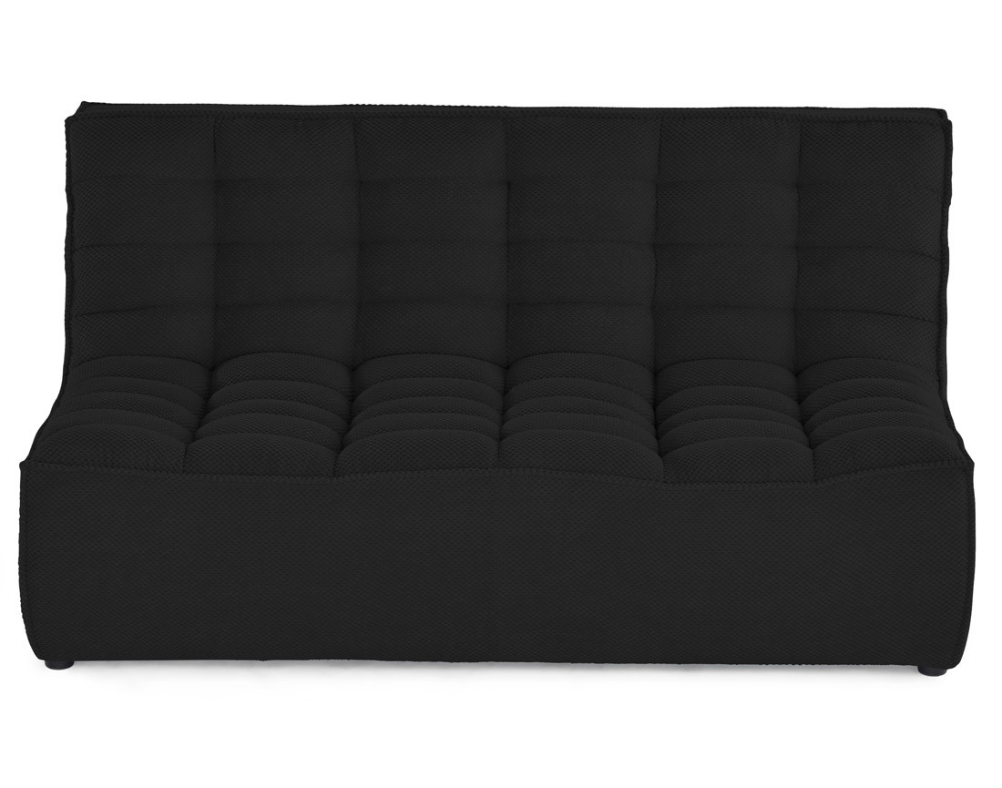 Module d'assise sans accoudoirs 2 places en velours texturé Ellie Module d'assise sans accoudoirs 2 places en velours texturé Ellie