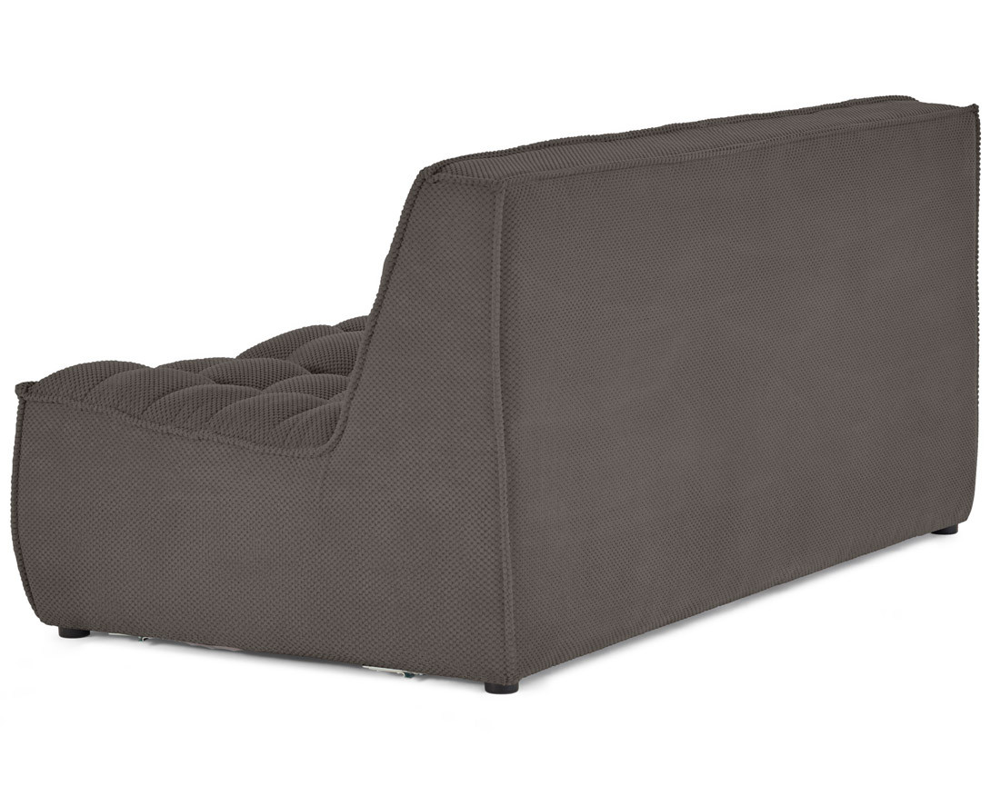 Module d'assise sans accoudoirs 2 places en velours texturé Ellie Module d'assise sans accoudoirs 2 places en velours texturé Ellie