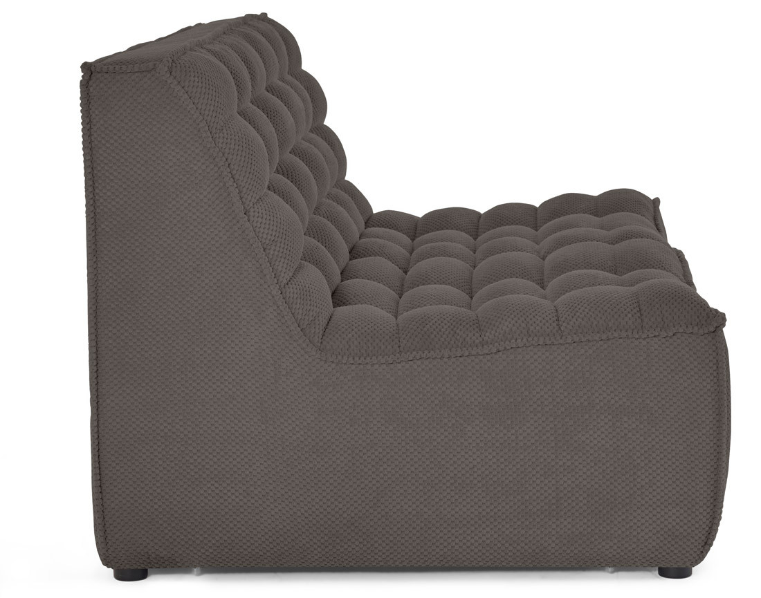 Module d'assise sans accoudoirs 2 places en velours texturé Ellie Module d'assise sans accoudoirs 2 places en velours texturé Ellie