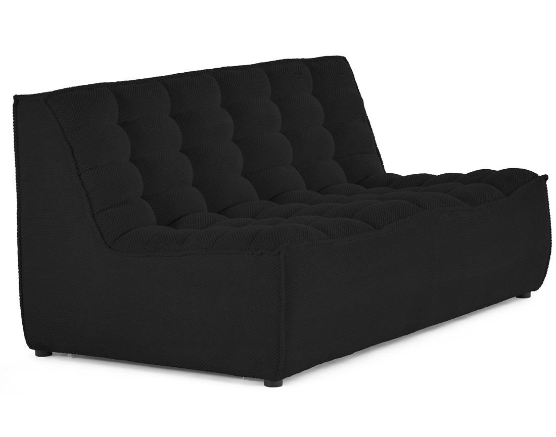 Module d'assise sans accoudoirs 2 places en velours texturé Ellie Module d'assise sans accoudoirs 2 places en velours texturé Ellie