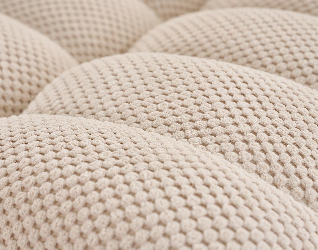 Module d'angle en velours texturé Ellie