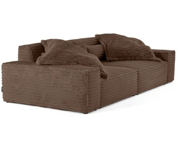 Canapé droit 3 places double méridienne Richie - Best Mobilier