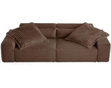 Canapé droit 3 places double méridienne Richie - Best Mobilier