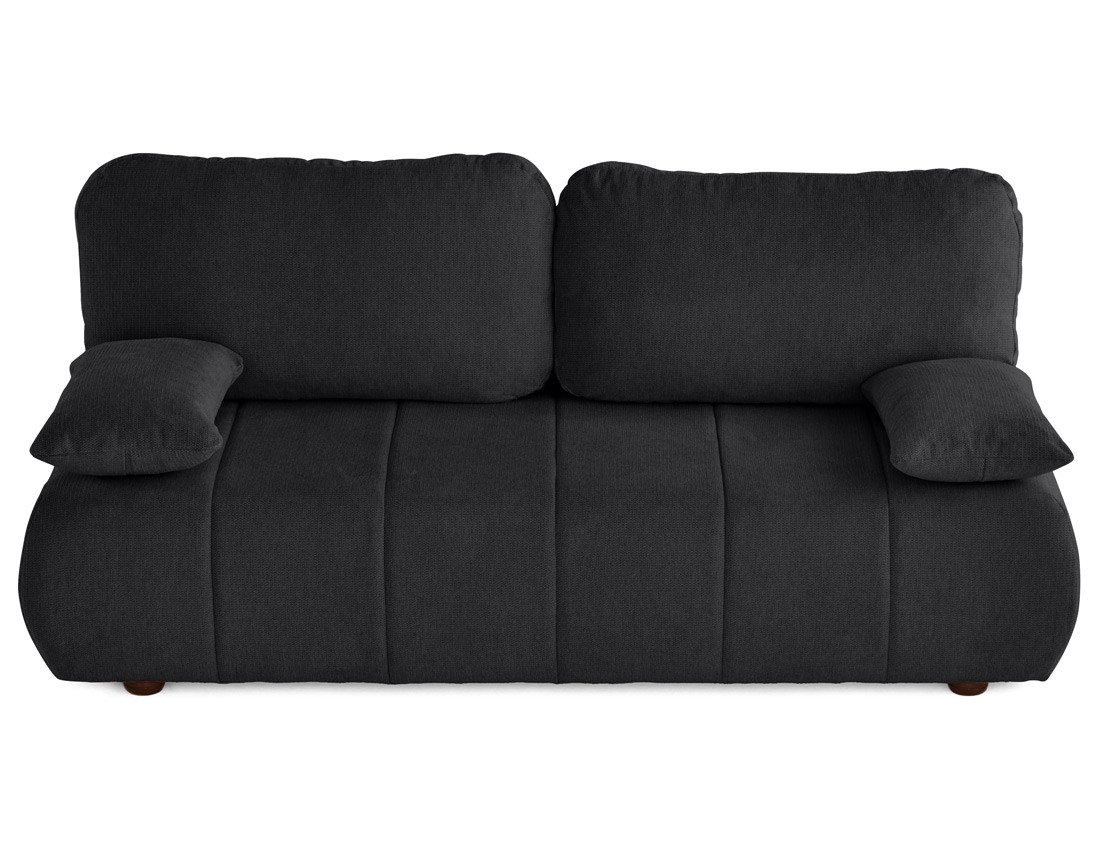 Canapé droit 3 places convertible avec coffre en tissu texturé Harper Canapé droit 3 places convertible avec coffre en tissu texturé Harper