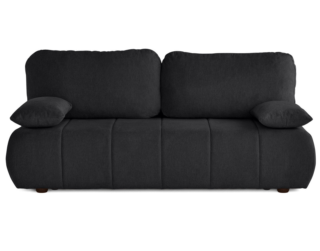 Canapé droit 3 places convertible avec coffre en tissu texturé Harper Canapé droit 3 places convertible avec coffre en tissu texturé Harper