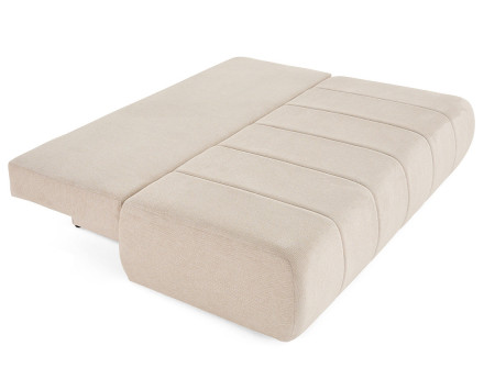 Canapé droit 3 places convertible avec coffre en tissu texturé Harper