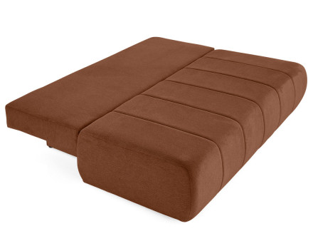 Canapé droit 3 places convertible avec coffre en tissu texturé Harper