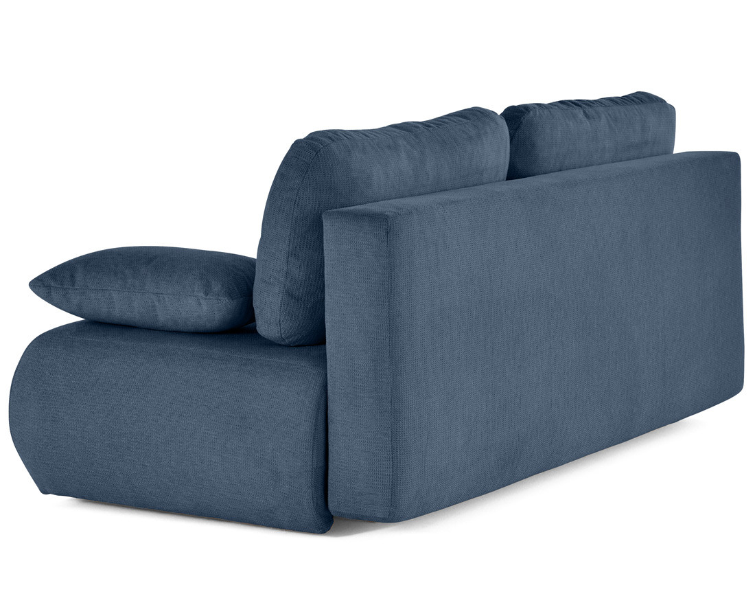 Canapé droit 3 places convertible avec coffre en tissu texturé Harper